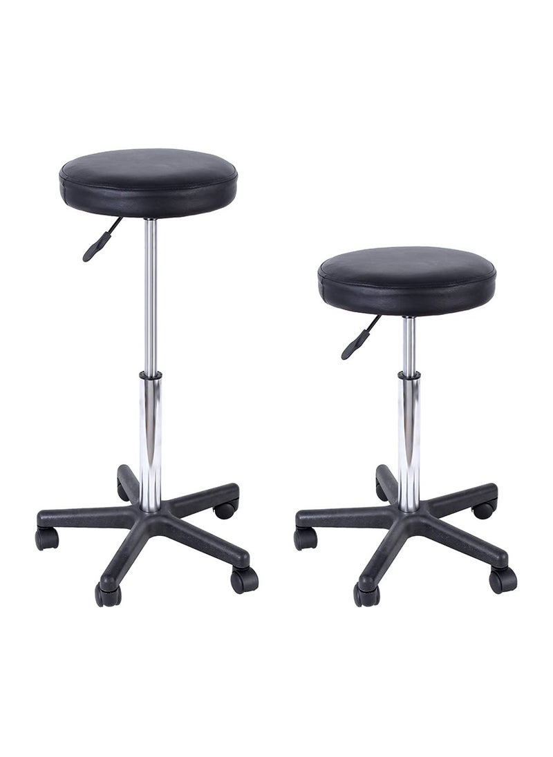 SONGMICS - SONGMICS Black LJB61B Height-Adjustable Lab Chairs for Laboratory, Science Lab, Testing Lab Chairs (35x35x58cm) - Image 1