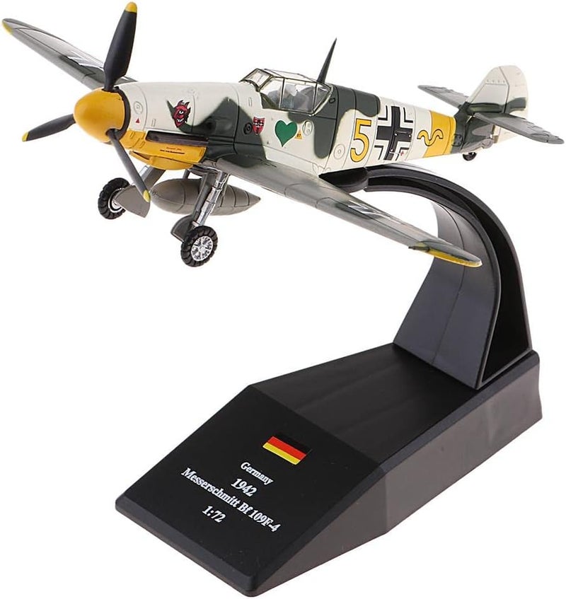 109 Diecast Aviation Fighter Plane Model Toy with Alloy Material Retractable Landing Gear and Collector Stand Suitable for Gift Giving Home - Image 1