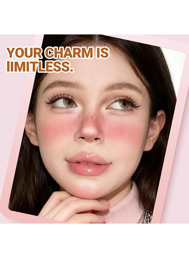 YOUNG VISION Freckle & Blush Dual Pen, 2-in-1 Liquid Blush & Freckle Pen, Dual Ended Fake Freckle Stamp Makeup, Waterproof Long Lasting Cheek Tint for a Natural Sun-Kissed Glow, Multi-Use Lip and Cheek Color, #03 - Image 3