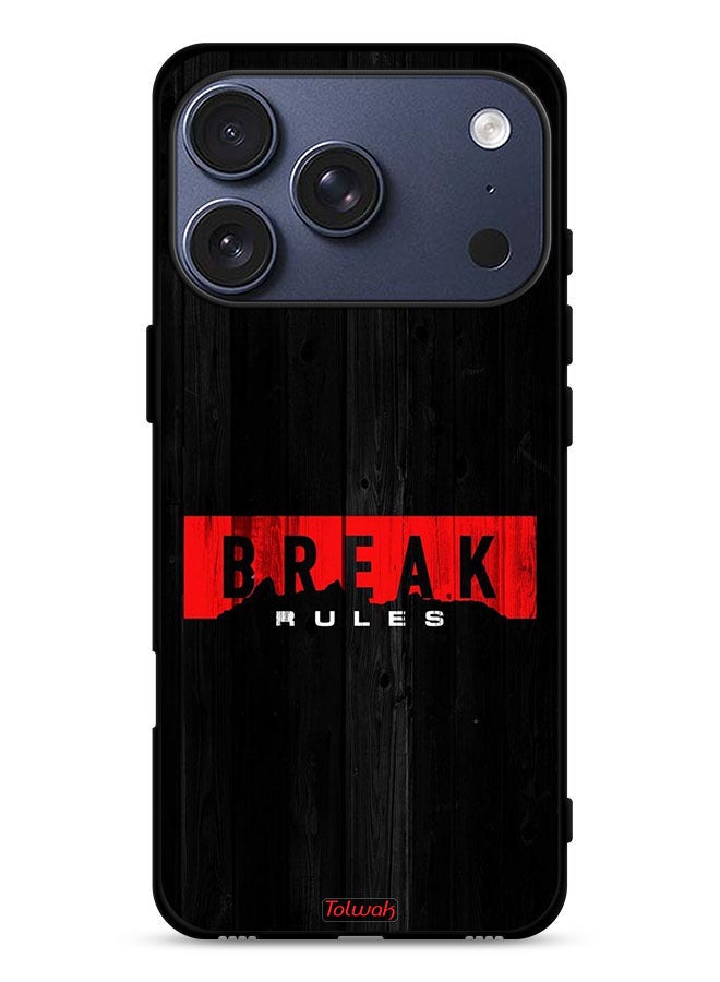 Tolwak Apple iPhone 17 Pro Protective Case Cover Break Rules - Image 1