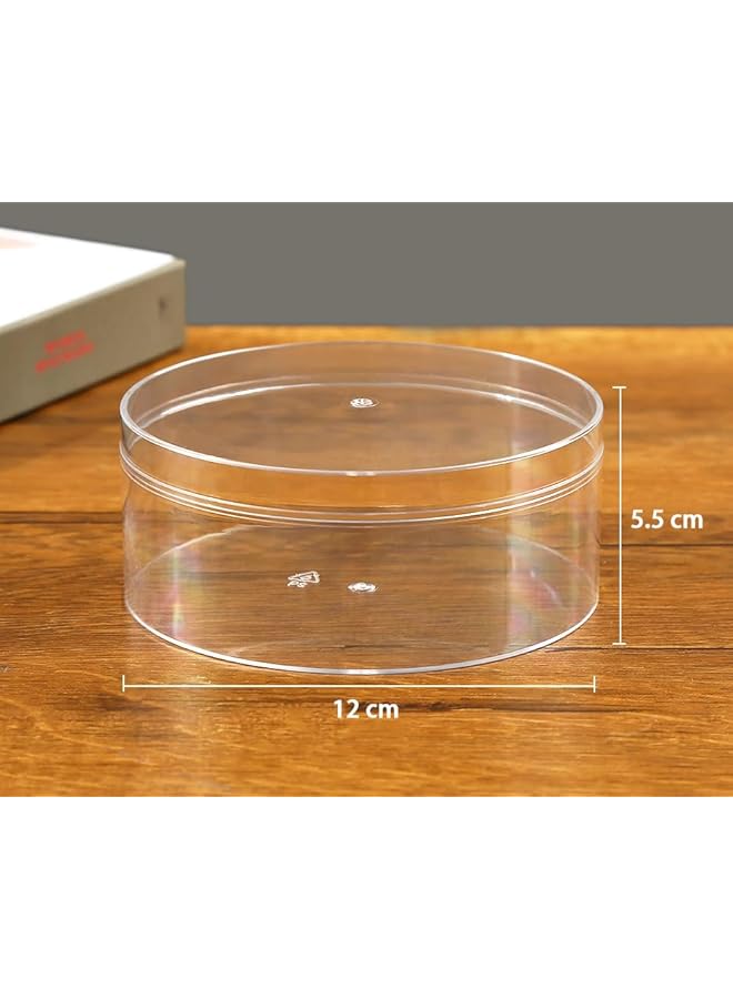 Green Tiger Disposable Plastic Round Dessert Container with Lids | Tiramisu & Cookie Containers | Fruit, Pudding, Mousse, Fruit Parfait Containers,Cake Packaging Box (6, Round 12 x 12 x 5.5 cm) - Image 2