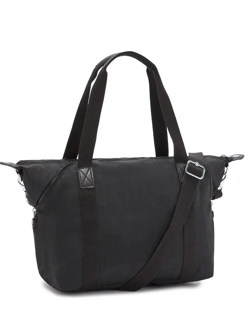 كيبلينغ حقيبة يد كبيرة للجنسين باللون الأسود الفني