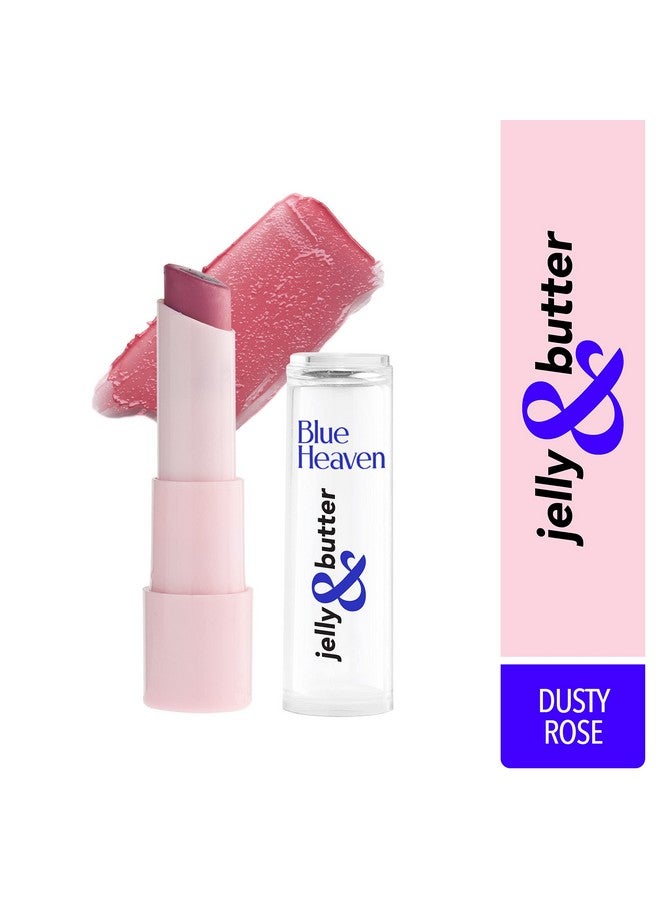 بلو هيفن مرطب الشفاه بالجيلي والزبدة مرطب الشفاه الملون مع زيت الجوجوبا وزبدة الشيا وفيتامين E للشفاه الجافة والمتشققة Dusty Rose 3G - Image 2
