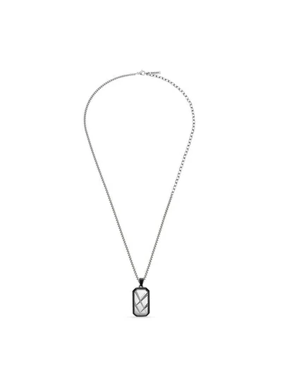 Ducati Pista Silver Stainless Steel Pendant Necklace for Men 500mm