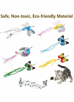 Y&D Cat Fur Toys, Toy Set 7 Piece, Fishing Rod Tease Stick with Retractable and Refill, Kitten Chase Hunting Exercise Supplies  - Image 5