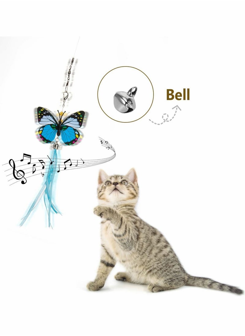 Y&D Cat Fur Toys, Toy Set 7 Piece, Fishing Rod Tease Stick with Retractable and Refill, Kitten Chase Hunting Exercise Supplies  - Image 4