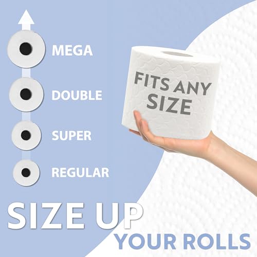 BROOKSTONE, Nickel Toilet Paper Holder, Freestanding Bathroom Tissue Organizer, Minimalistic Storage Solution, Modern & Stylish Design [Holds MEGA Rolls] - Image 4