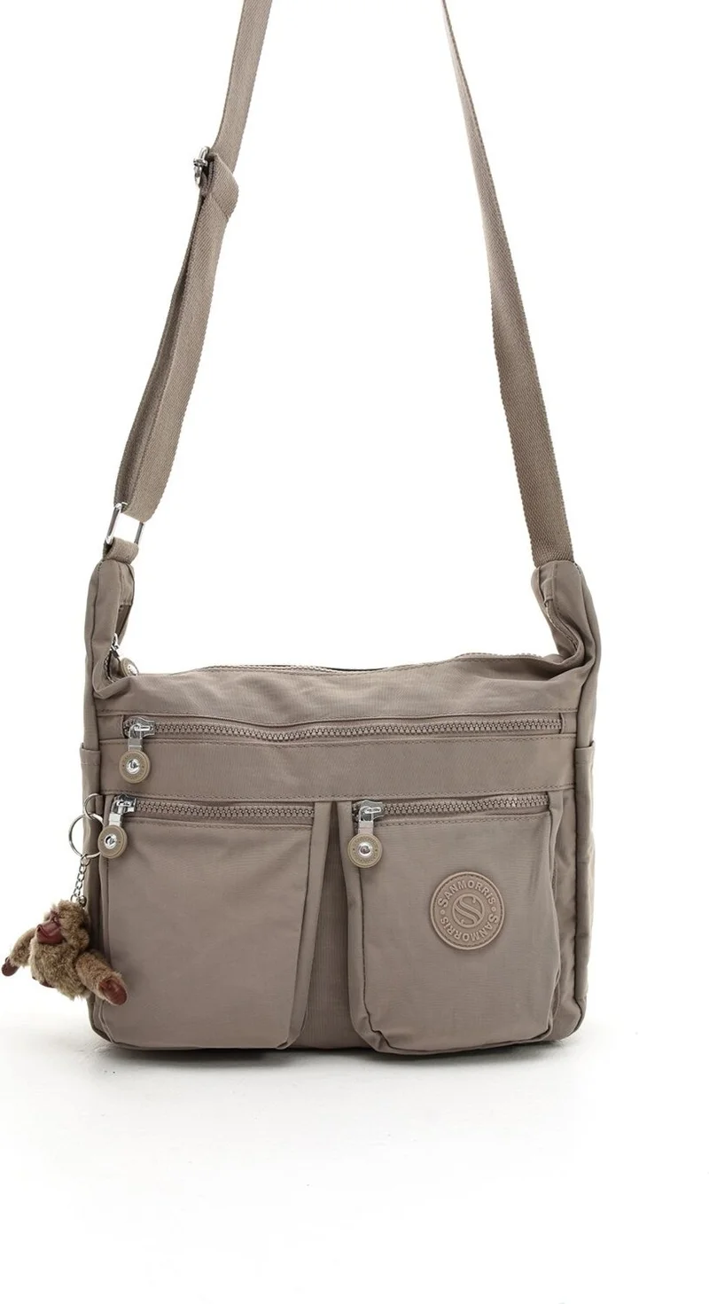 سانموريس Women's Large Size Waterproof Parachute Fabric Shoulder Bag with Compartments