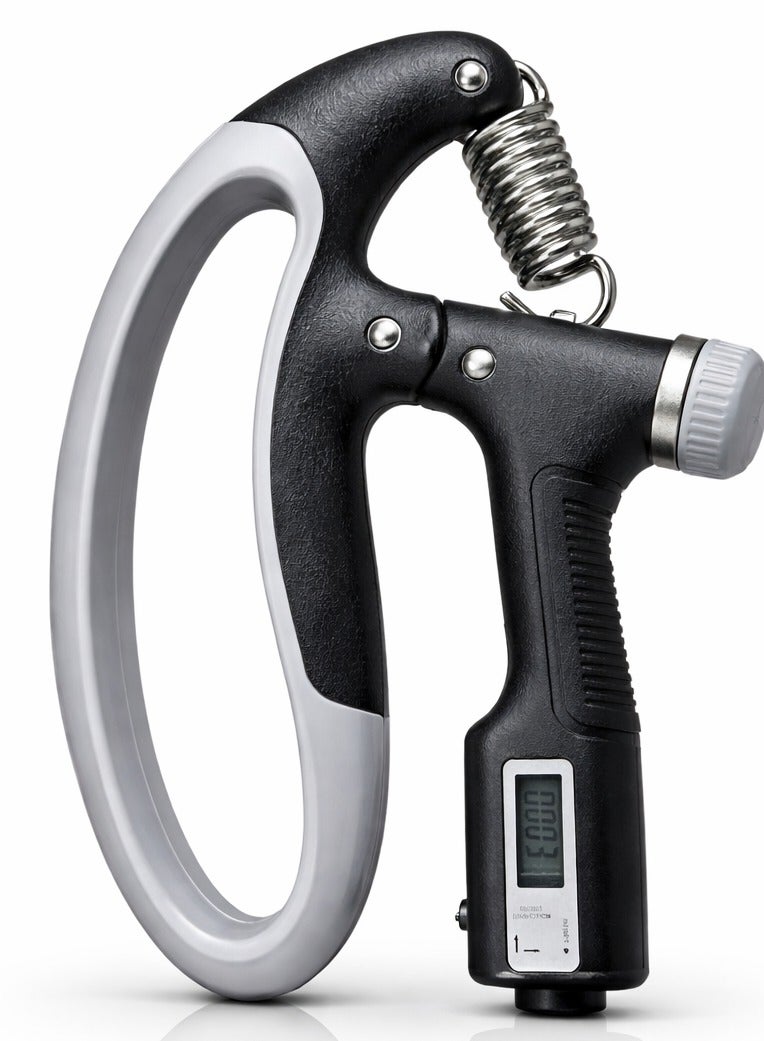 ترينفي جهاز تقوية قبضة اليد بمقاومة قابلة للتعديل من 10 إلى 100 كيلوغرام (22-220 رطلاً)، جهاز لتمارين الساعد وتدريب قوة القبضة لبناء العضلات وإعادة التأهيل والتعافي من الإصابات، معدات لياقة اليد - Image 1