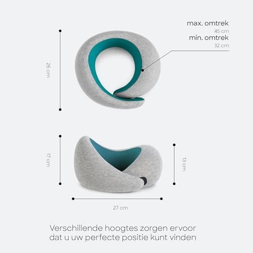OSTRICH PILLOW Ostrichpillow Go Neck Pillow, Travel Pillows for Airplanes, Premium Memory Foam Travel Pillow, 360º Ergonomic Design, Asymmetrical Sides, Travel Bag Included, Washable Modal Cover - Image 5