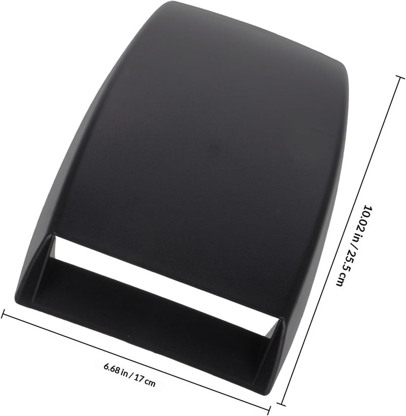 User feedback upgraded quality Matte Black Bonnet Vent Cover Car Engine Hood Vent Decorative Air Intake Grille Accessory for Automotive Exterior Upgraded general material - Image 2