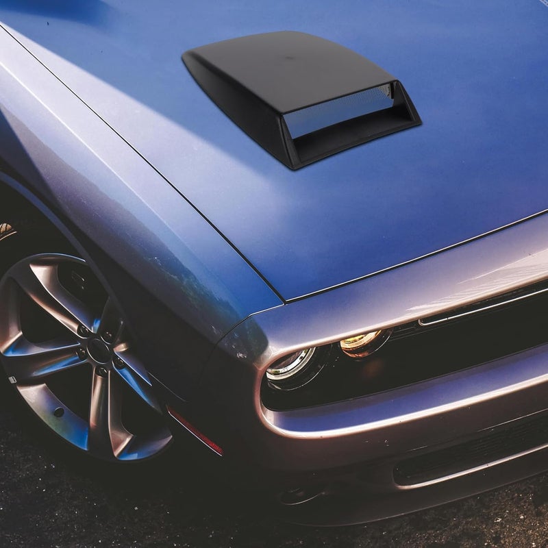 User feedback upgraded quality Matte Black Bonnet Vent Cover Car Engine Hood Vent Decorative Air Intake Grille Accessory for Automotive Exterior Upgraded general material - Image 5