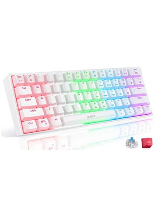 K620 Gaming Keyboard Mechanical Led Wired Keyboard Mini 61 Key Compact Gamer Keyboard Clicky with Blue Switch for Computer PC Laptop - pzsku/Z780560C4B712968CBA69Z/45/_/1718881623/1dac87c8-18a4-42c5-9006-da936a058d5f