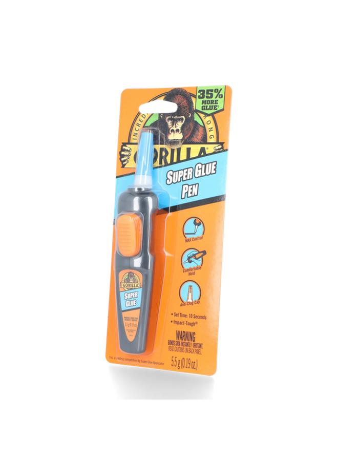 Gorilla High Strength Super Glue Pen Translucent 5.5g - Image 3