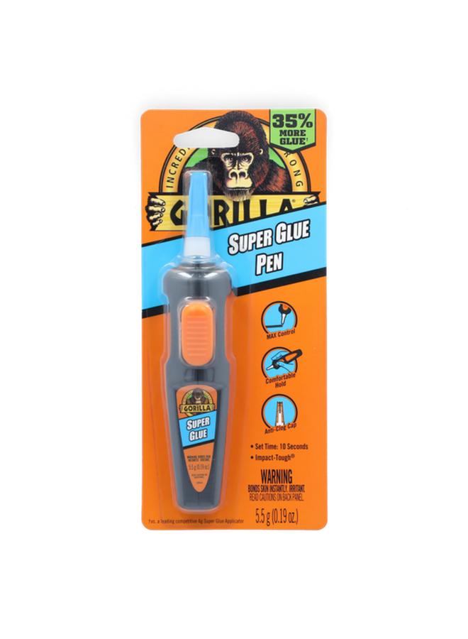 Gorilla High Strength Super Glue Pen Translucent 5.5g - Image 1