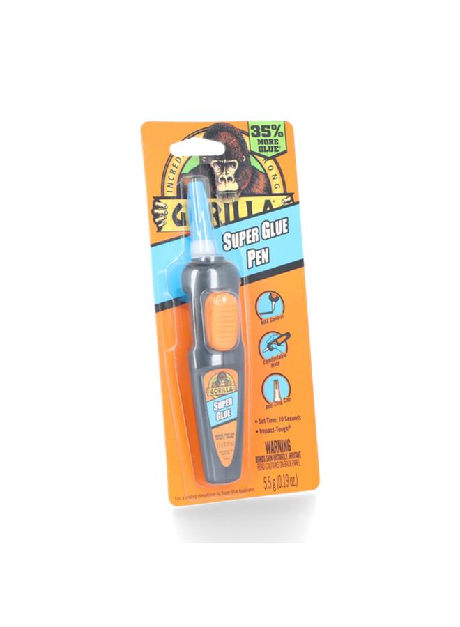 Gorilla High Strength Super Glue Pen Translucent 5.5g - Image 2