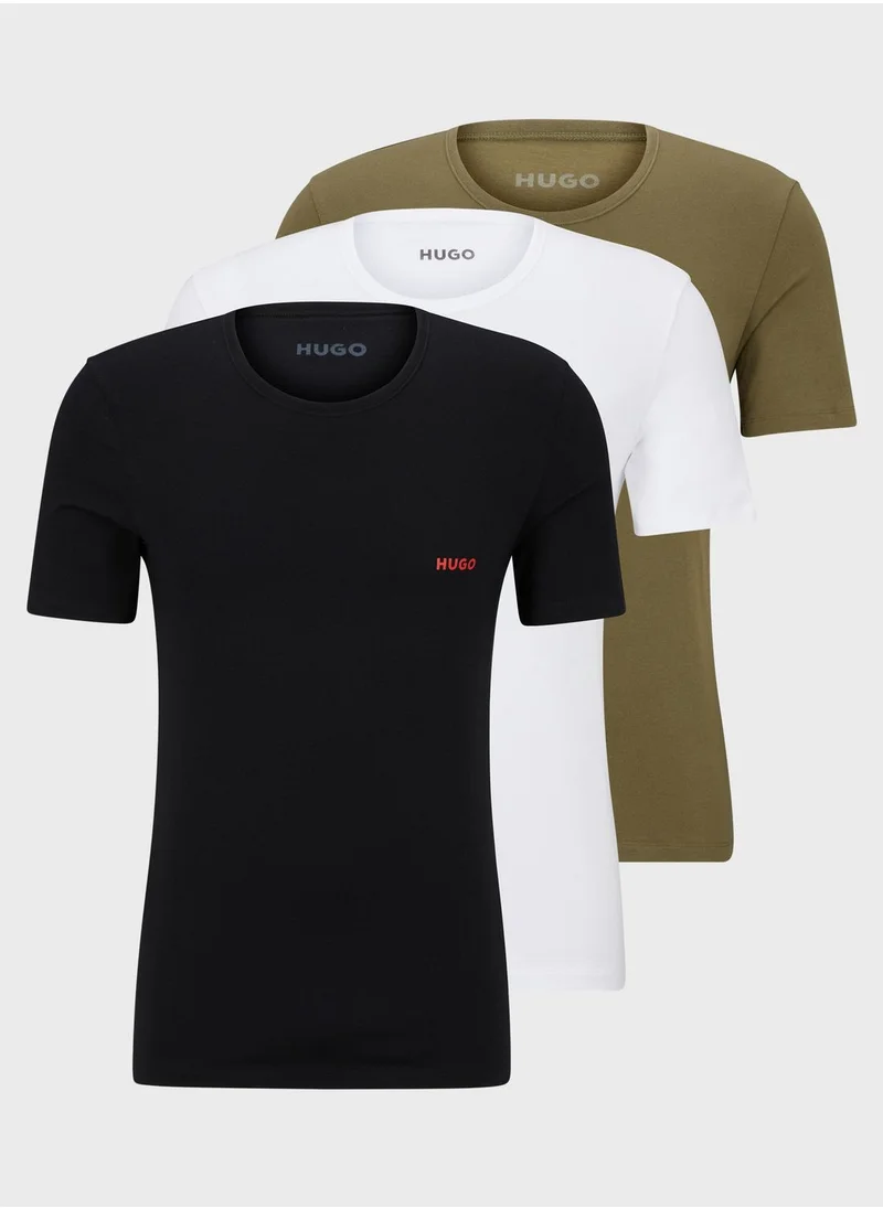 HUGO 3 Pack Essential T-Shirt