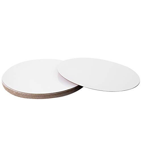 Onemore ONE MORE [25pcs] 10" White Cakeboard Round,Disposable Cake Circle Base Boards Cake Cardboard Pizza Plate platter 10 inch,Pack of 25 - Image 5