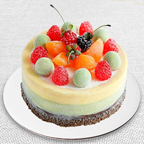 Onemore ONE MORE [25pcs] 10" White Cakeboard Round,Disposable Cake Circle Base Boards Cake Cardboard Pizza Plate platter 10 inch,Pack of 25 - Image 4