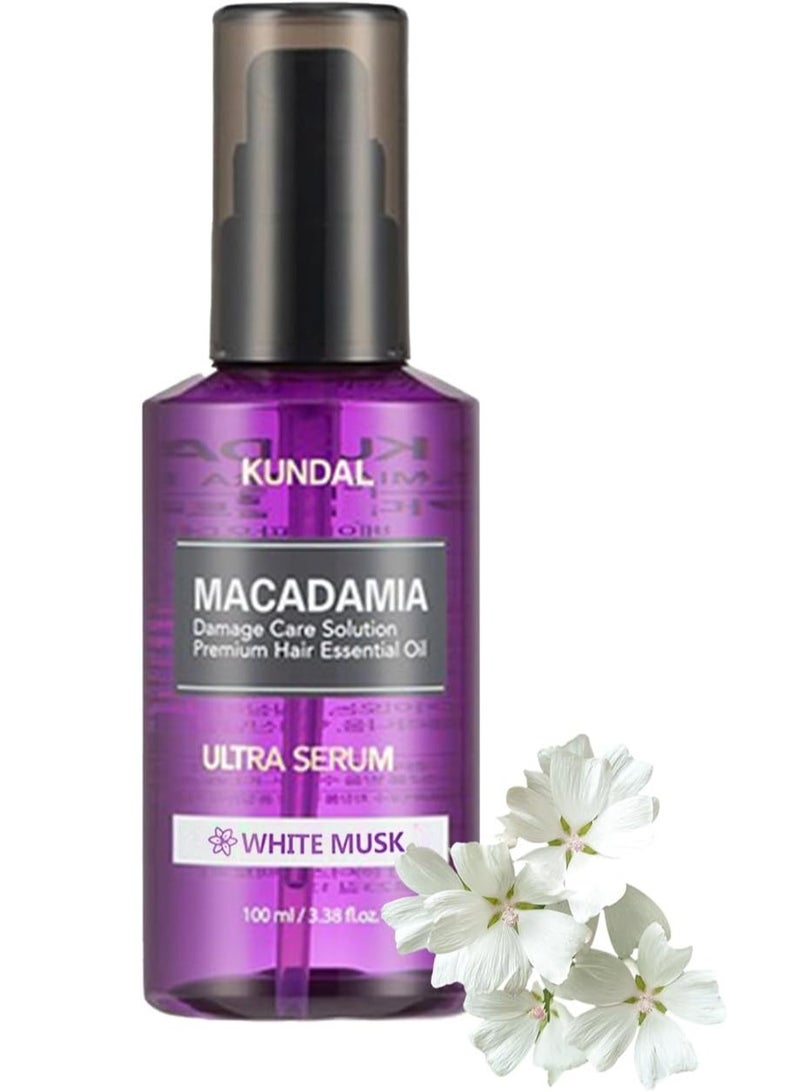 Kundal Macadamia Ultra Serum 100ml - White Musk - Image 1