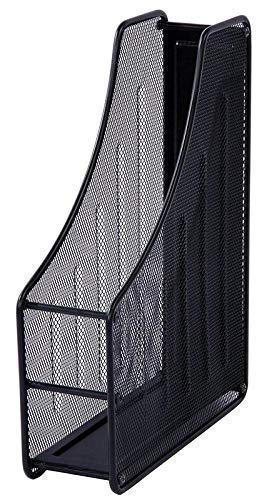 HOMAVA 1 Layer Metal Mesh Magazine Document Holder File Rack, 13.9 X 11 X 3.3 Inch, Metal - Image 1