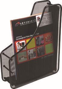 HOMAVA 1 Layer Metal Mesh Magazine Document Holder File Rack, 13.9 X 11 X 3.3 Inch, Metal - Image 4