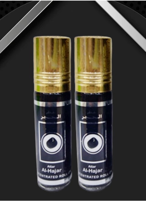 2 Pieces Ahla Al Hajar Perfume Concentrated Roll On 6 Ml