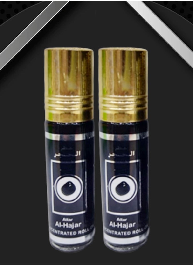 Ahla - 2 Pieces Ahla Al Hajar Perfume Concentrated Roll On 6 Ml - Image 1
