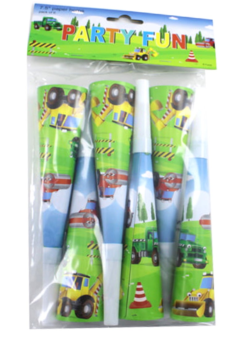 PARTY FUN Happy Birthday Party Blowers, Whistle Blowout Noisemakers Horns - [6 Pack] - Image 2