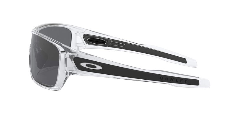 Oakley Men's OO9307 Turbine Rotor Rectangular Sunglasses, Polished Clear/Prizm Black Polarized, 32 mm - Image 2