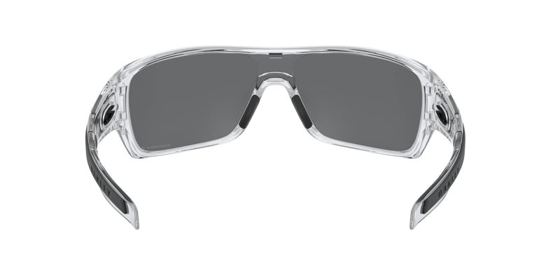 Oakley Men's OO9307 Turbine Rotor Rectangular Sunglasses, Polished Clear/Prizm Black Polarized, 32 mm - Image 4