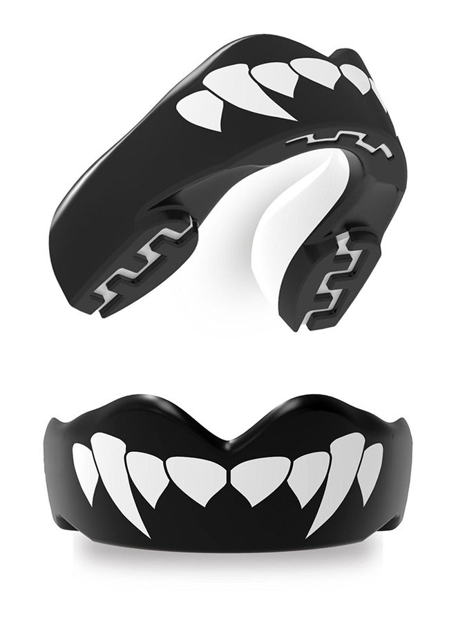 UETEEY Sports Mouthguards,EVA Mouthguards,Mouthguard for Braces,Mouthguard Slim Fit,Mouth Guard with Case for Boxing, Basketball, Lacrosse, Football, MMA - Image 1