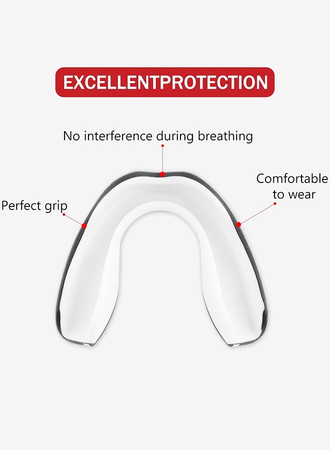 UETEEY Sports Mouthguards,EVA Mouthguards,Mouthguard for Braces,Mouthguard Slim Fit,Mouth Guard with Case for Boxing, Basketball, Lacrosse, Football, MMA - Image 4