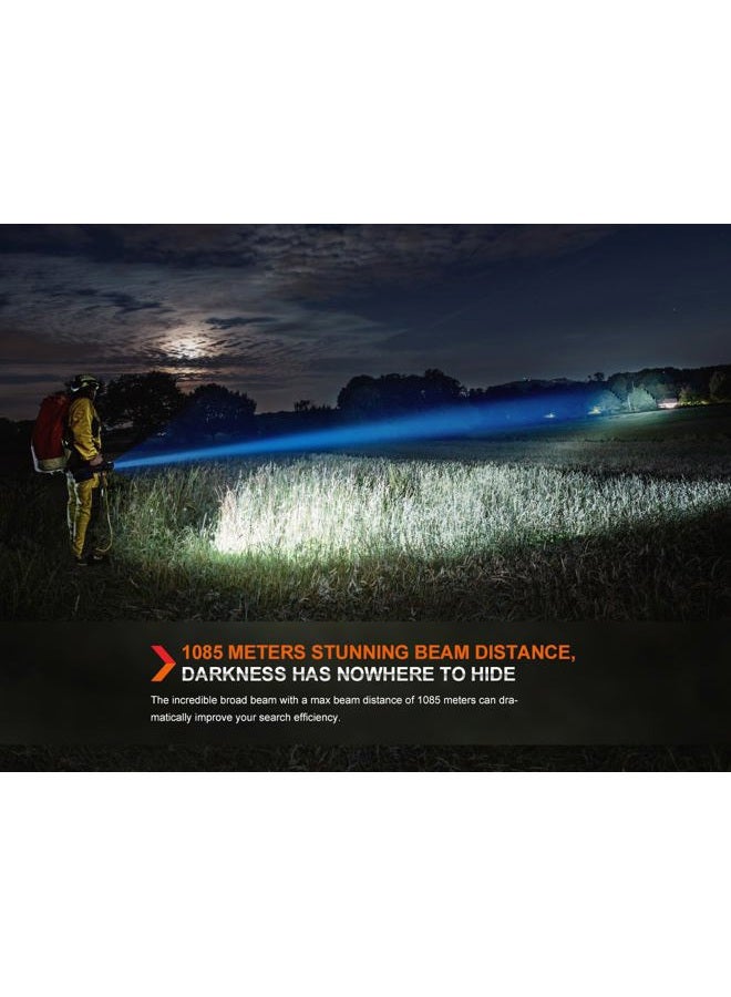 fenix LR60R 21000 Lumen Super Bright USB-C Fast Charging Rechargeable Long Throw Flashlight with EdisonBright Charging Cable Carrier - Image 4