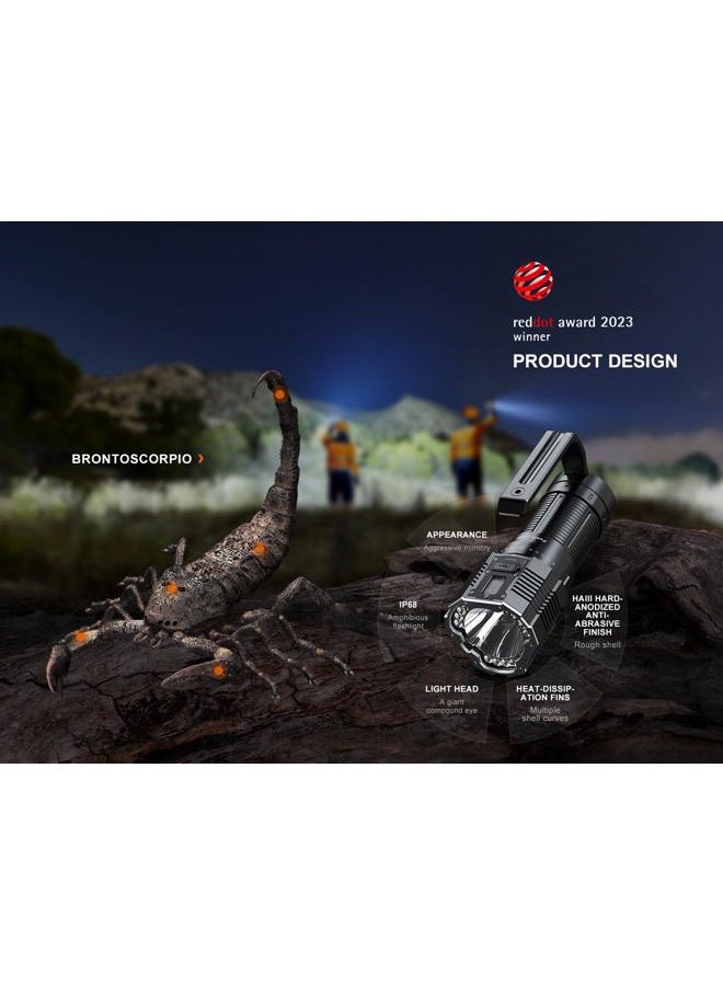 fenix LR60R 21000 Lumen Super Bright USB-C Fast Charging Rechargeable Long Throw Flashlight with EdisonBright Charging Cable Carrier - Image 5