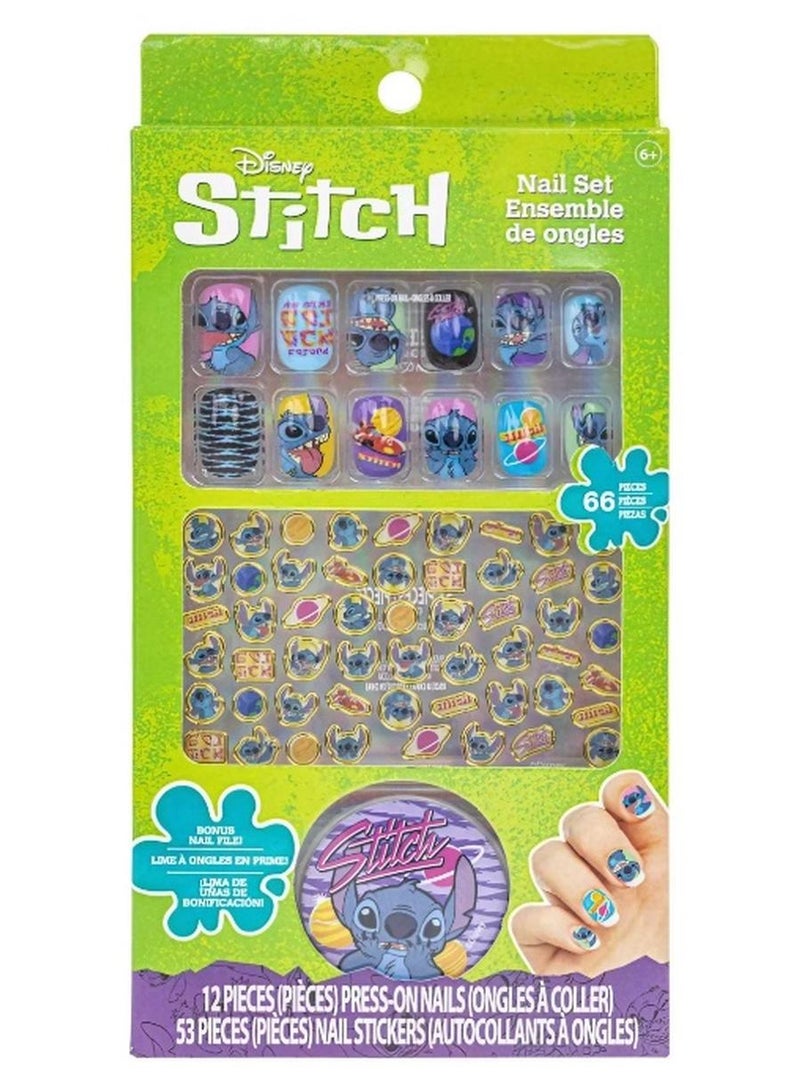 TOWNLEY GIRL مجموعة أظافر ديزني ستيتش (مجموعة من 66 قطعة) - Image 1