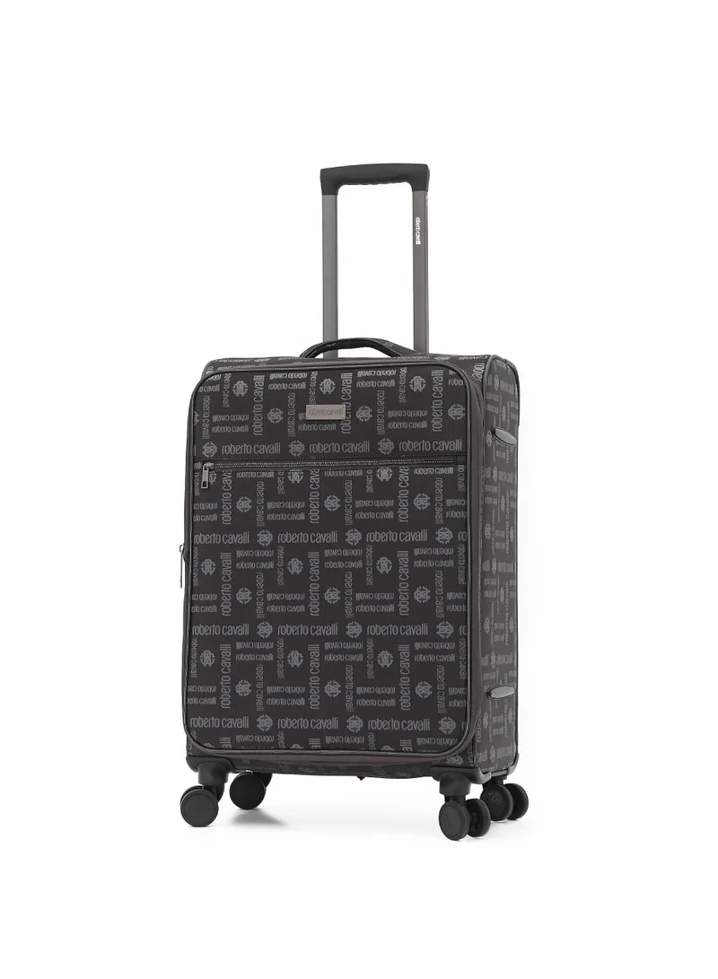 روبرتو كافالي Roberto Cavalli 2-Piece Printed Softshell Luggage Set with Spinner Wheels, TSA Lock - Luxury Designer Travel Collection