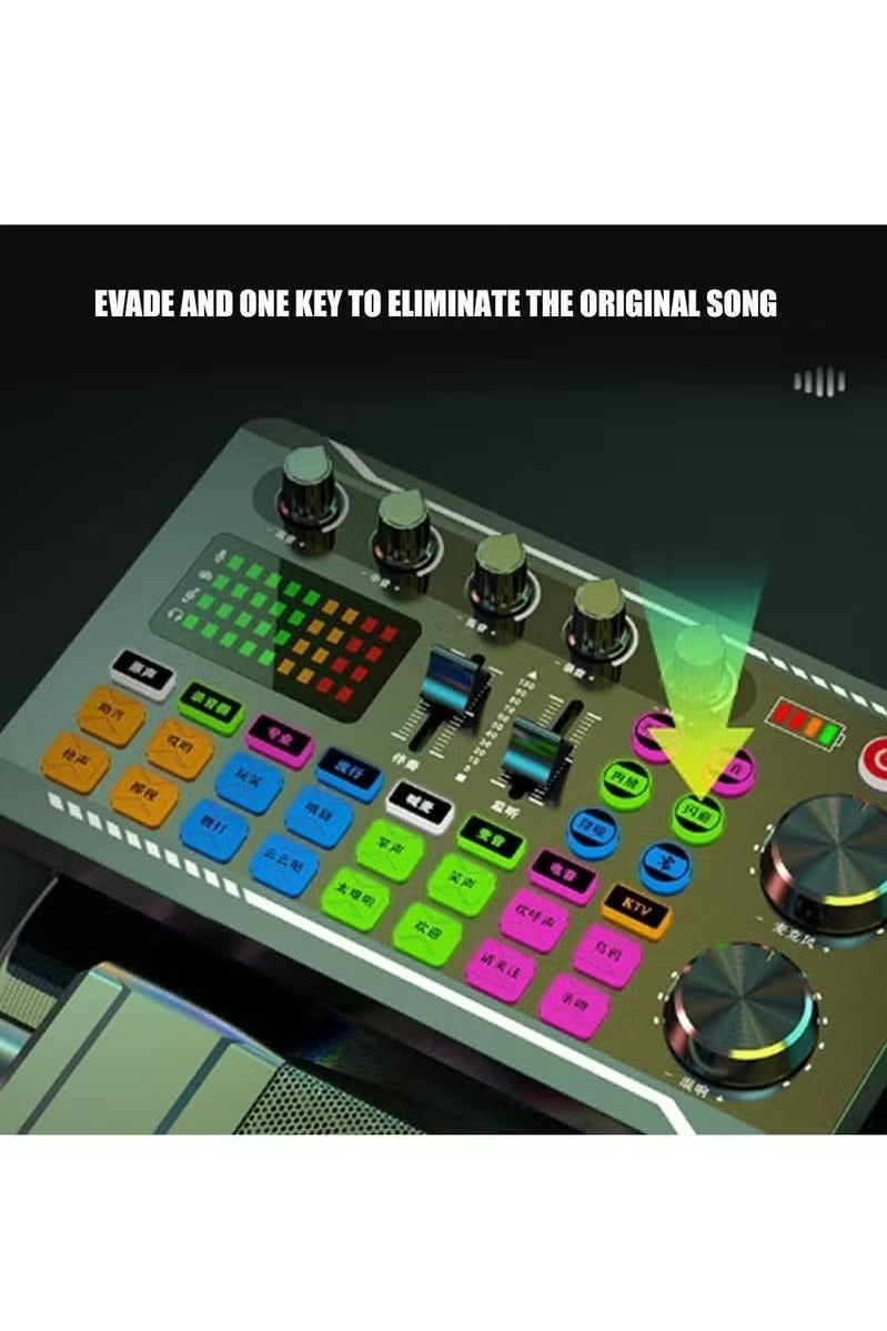UMIXPRO F998 Sound Card Professional USB Audio Card Adapter Volume Adjustable High Quality Live Stream Sound Card for Clear Audio Noise Reduction and Real Time Control Ideal for Streaming Gaming and Recording - Image 3