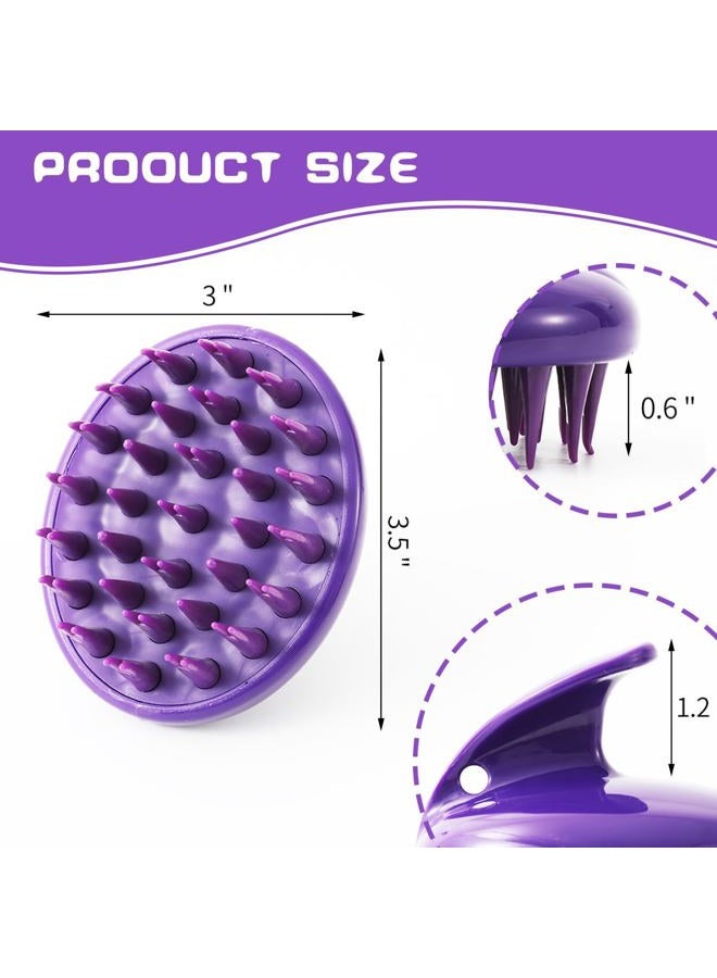 CELEMOON [Soft Silicone Pins] CELEMOON Ultra-Soft Silicone Washable Cat Grooming Shedding Massage/Bath Brush - Safe & No Scratching any more - Purple - Image 5