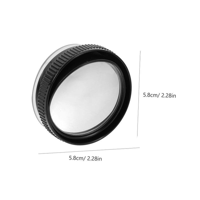 Silver Adjustable Suction Car Mirror 150 Degree Rotation Rearview Glass - Image 4