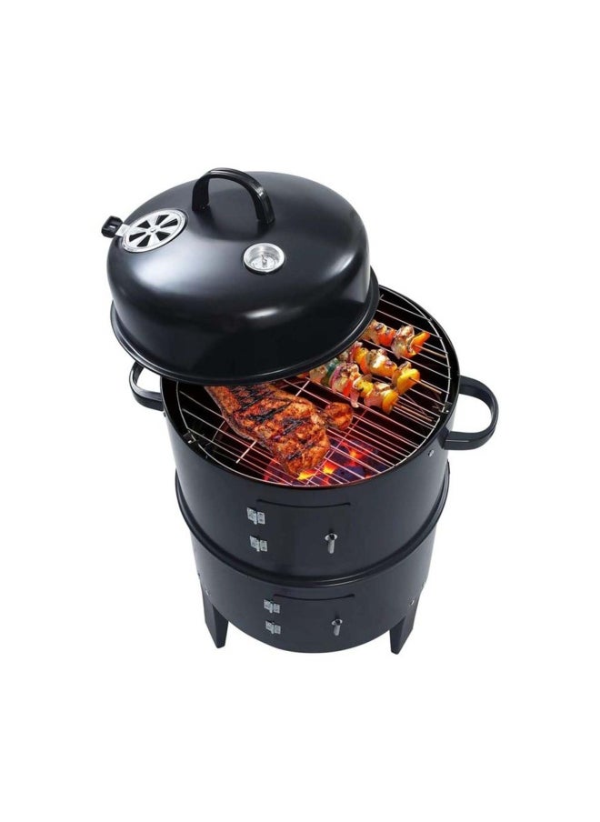 Campmate - Campmate Portable Barrel Bbq Grill 3 In 1 Smoker - Oven - Grill With Thermometer Cm-6999 - Image 1