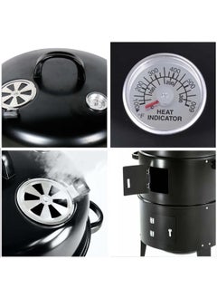 Campmate Campmate Portable Barrel Bbq Grill 3 In 1 Smoker - Oven - Grill With Thermometer Cm-6999  - Image 4