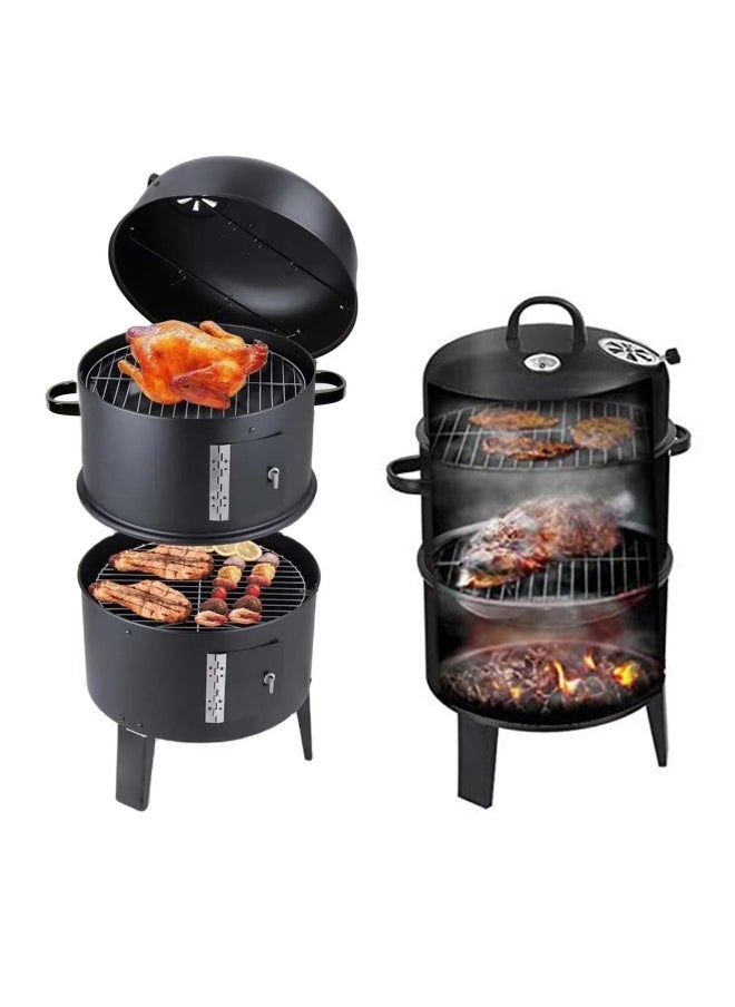 Campmate - Campmate Portable Barrel Bbq Grill 3 In 1 Smoker - Oven - Grill With Thermometer Cm-6999 - Image 1
