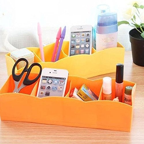 JERN JERN Set of 4 Multi Function Desktop Storage Box Drawer with 4 Grids Storage Box Underwear Socks Bra Ties Organizer  - Image 3