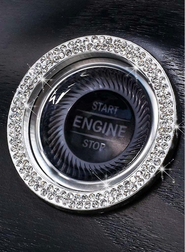 KASTWAVE 2pcs Car Starter Button Decorative Sticker - Image 3