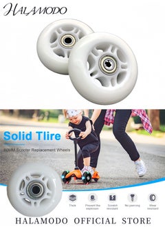 Generic Caster Board Replacement Wheel Set Scooter Replacement Wheels Flashing Roller Lights Back Rear for Kids & Teens Indoor Outdoor Skating  - Image 3