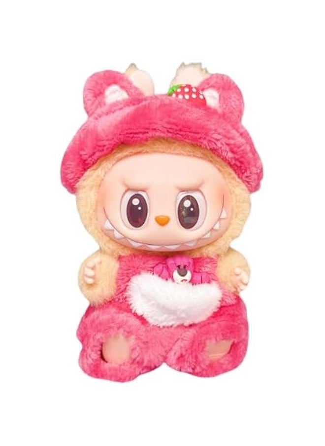 Arabest Doll Clothes Compatible with 15cm & 17cm Labubu (No Doll Included), Faking Animal Style Outfit Jumpsuit, Cute Fashion Overalls Set for 15 17cm La bubu, Dress Up Clothes for Labubu (Bear  - Image 1