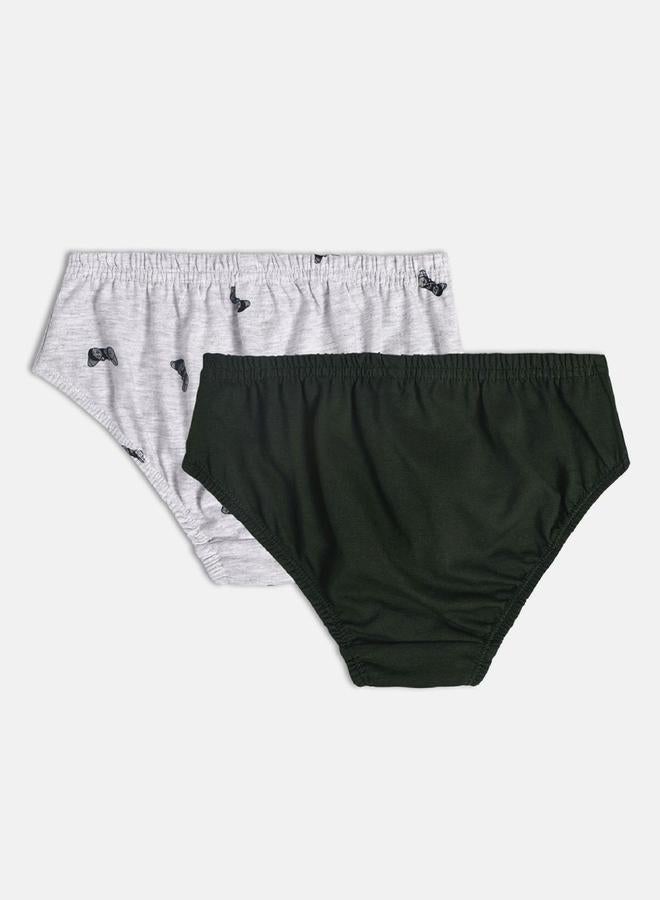 MINIKLUB Pack of 2 - Boys Cotton Knitted Briefs - Image 2