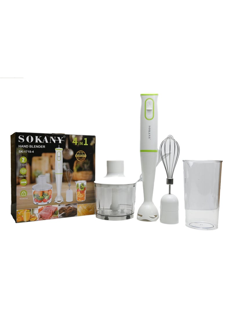 sokany - Sokany 4 in 1 Hand Blender/Mixer Grinder Blender/Manual Blender/Juicer Blender/Small Blender/Blender for Fruits, Coffee, Shakes/Smoothie Blender for Home, Office, Camping - Image 1