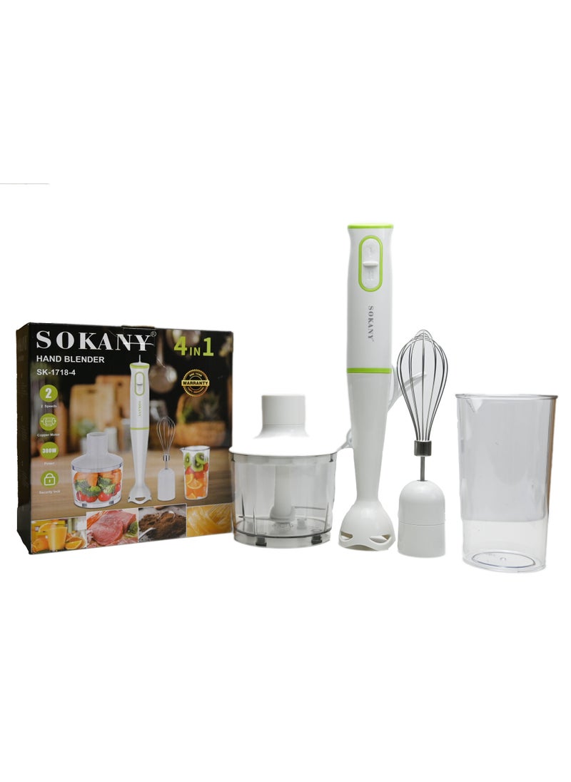 sokany - Sokany 4 in 1 Hand Blender/Mixer Grinder Blender/Manual Blender/Juicer Blender/Small Blender/Blender for Fruits, Coffee, Shakes/Smoothie Blender for Home, Office, Camping - Image 1
